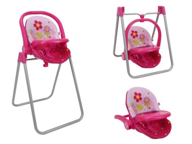 Set bambola 3 in 1 Feed Swing