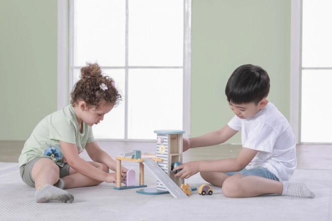 Garage in legno per bambini