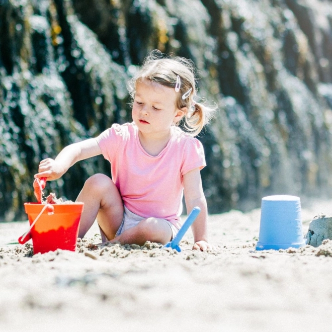 Secchiello da spiaggia azzurro