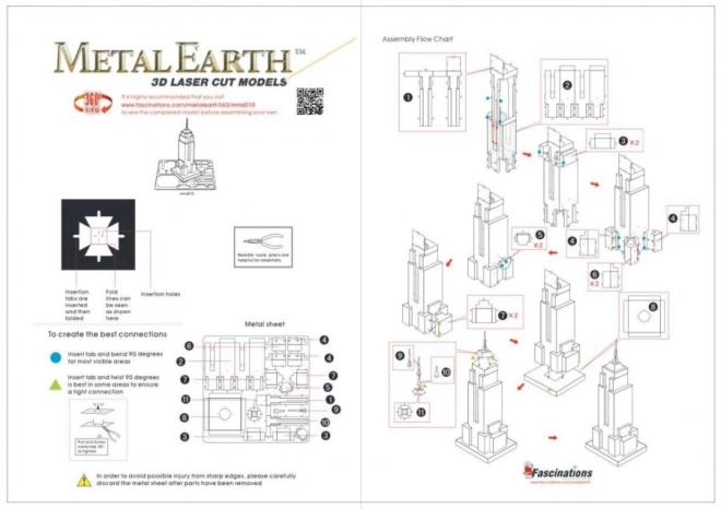 Puzzle 3D Chrysler Building Metal Earth