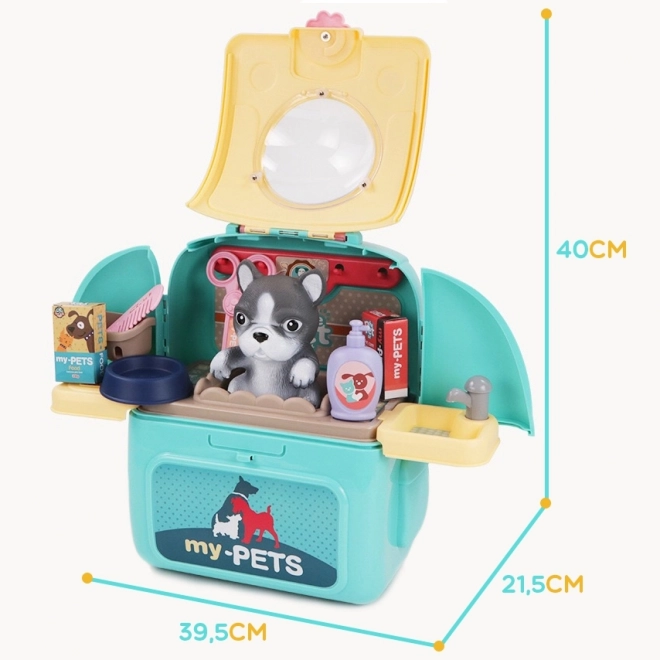 Zaino Trasportabile Salone di Bellezza per Cani WOOPIE 2 in 1