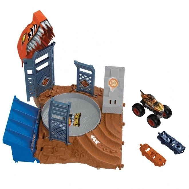 Set Arena Scontri Monster Trucks Tiger Shark