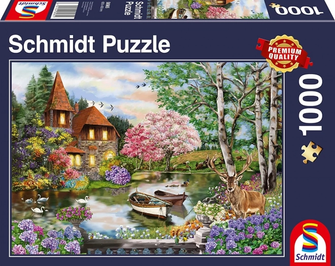 Puzzle Casa sul Lago 1000 Pezzi