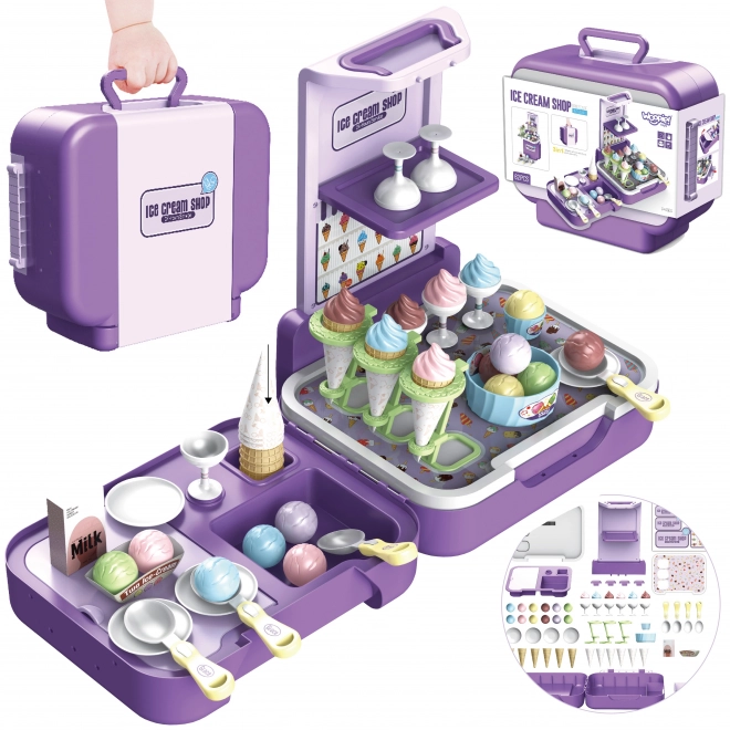 Cucina con gelato a palline 3 in 1 per bambini 62 pezzi