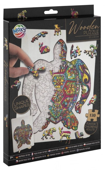 Puzzle sagomato MOXY Tartaruga 130 pezzi