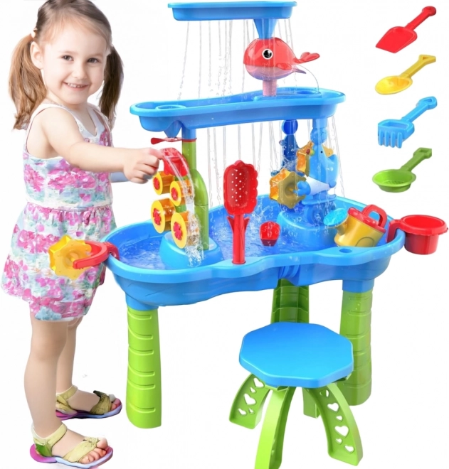Woopie tavolo XL per acqua e sabbia, 37 pezzi
