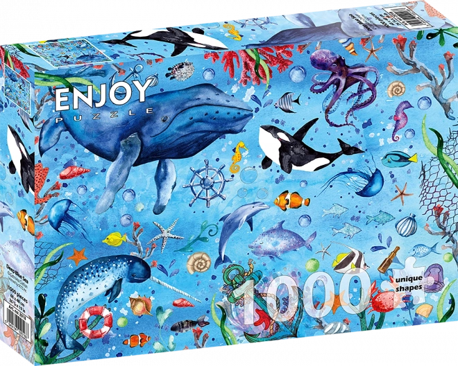 Puzzle Enjoy Mare Profondo Blu 1000 Pezzi