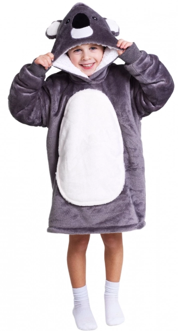 Accogliente coperta con cappuccio per bambini Koala