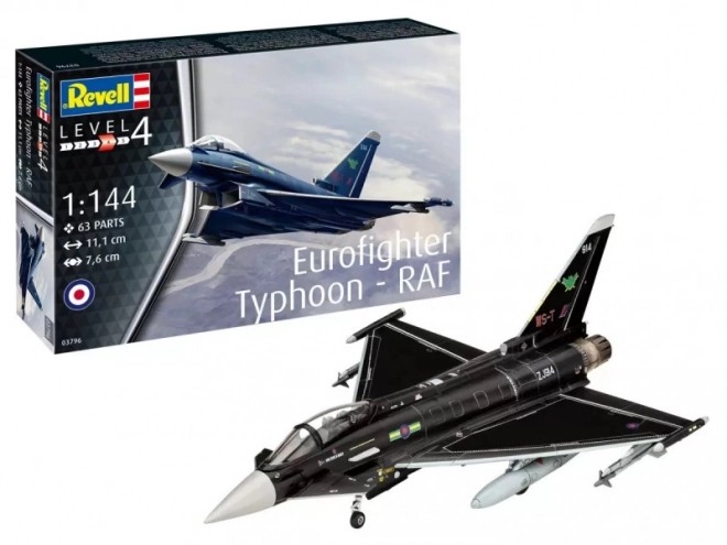 Modello in plastica Eurofighter Typhoon RAF 1/144