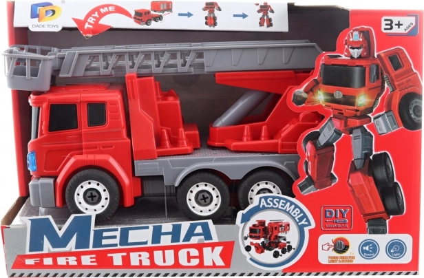 Camion dei pompieri e robot a batterie