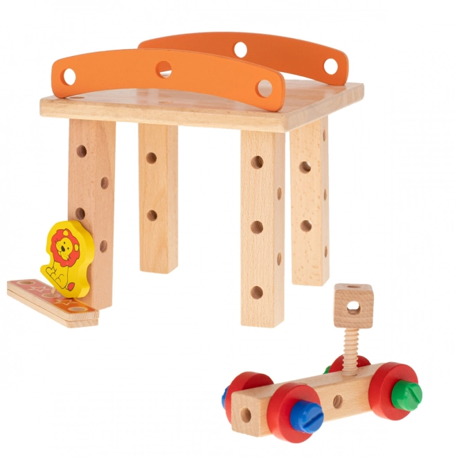 Set di costruzioni in legno per bambini