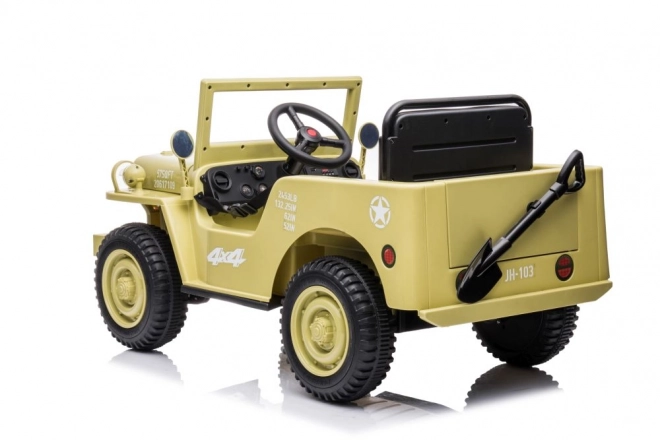 Auto elettrico per bambini 4x4 Khaki