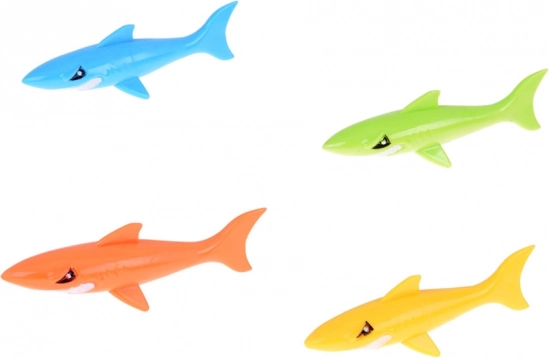 Set di 4 squali colorati per l'insegnamento delle immersioni per bambini