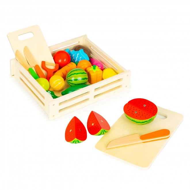 Verdure e frutta in legno per bambini