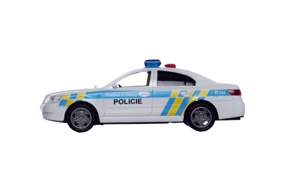 Auto della Polizia in Plastica 15cm con Suono e Luci