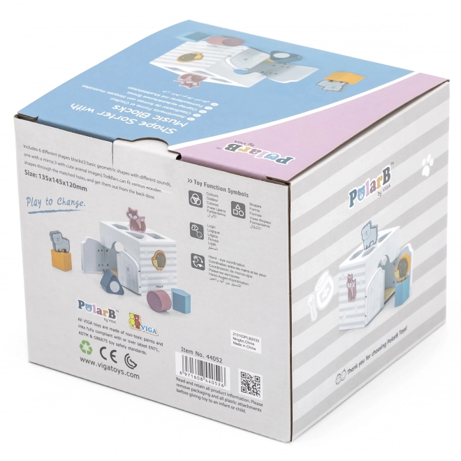 Sorter educativo con blocchi a sonagli PolarB Montessori