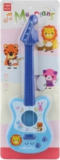 Chitarra di plastica per bambini blu