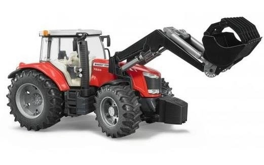 Trattore Bruder Massey Ferguson con caricatore frontale