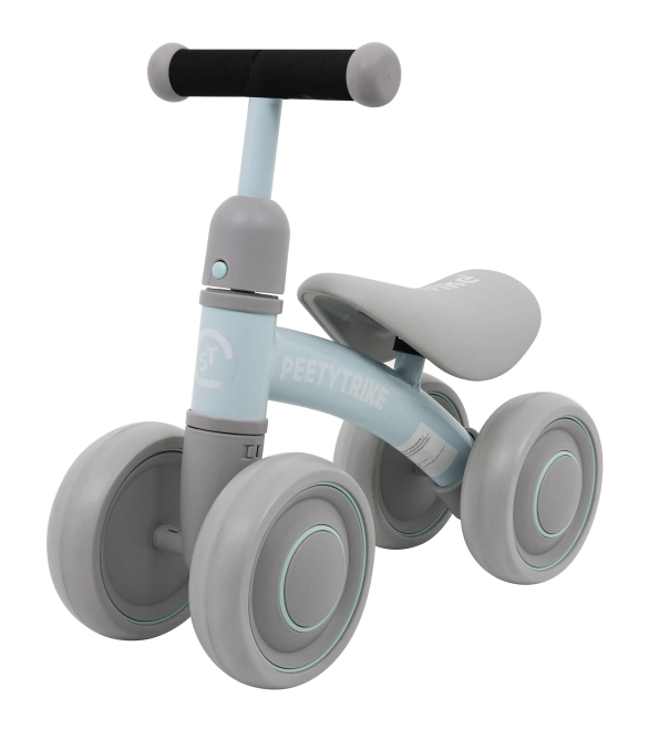 Primo Bicicletta Senza Pedali PettyTrike per Bambini Bianco 4 Ruote – blu