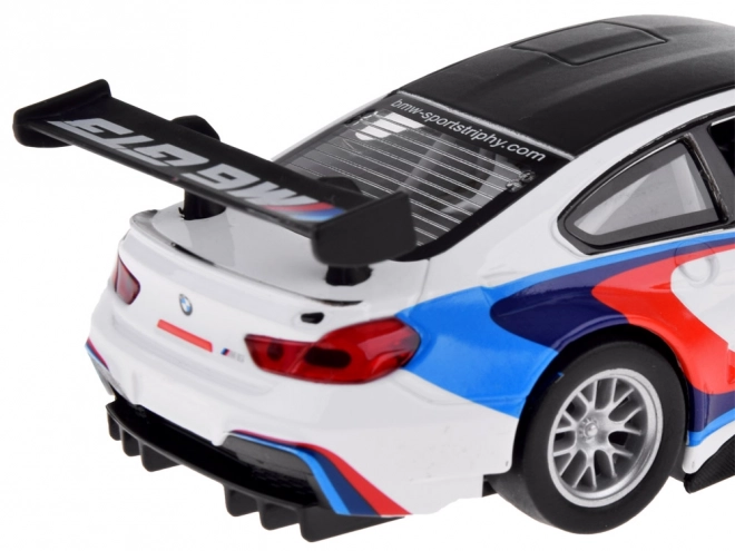 Modello in metallo BMW M6 GT3 con luce e suono in scala 1:32