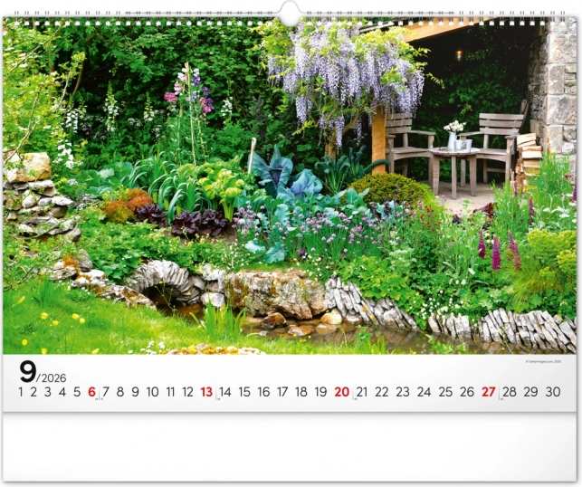 Calendario da parete Giardini 2026