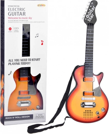 Chitarra elettrica per bambini melodie luce + tracolla IN0169 CI