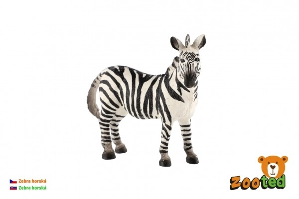 Zebra di montagna giocattolo in plastica 11cm