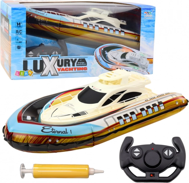 Lussuoso yacht gonfiabile telecomandato con illuminazione a LED