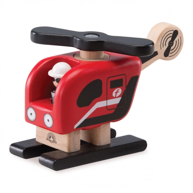 Mini elicottero in legno Wonderworld