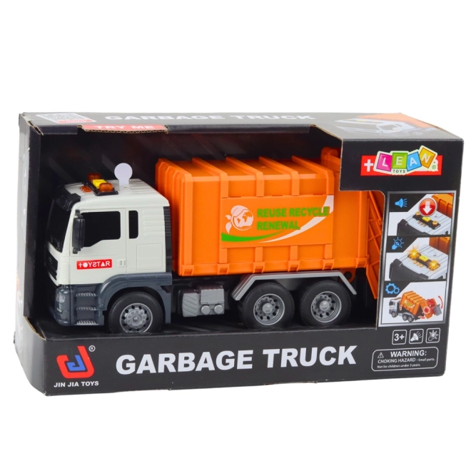 Camion dei rifiuti divertente con effetti