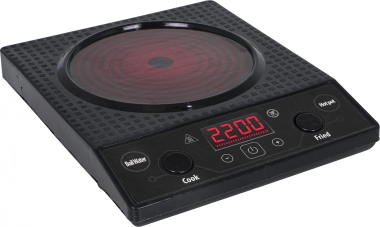 Fornello a induzione con suoni di cottura