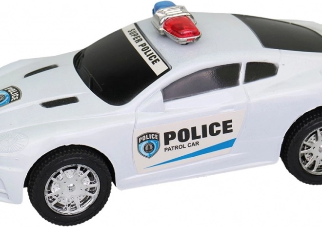 Auto della polizia a inerzia