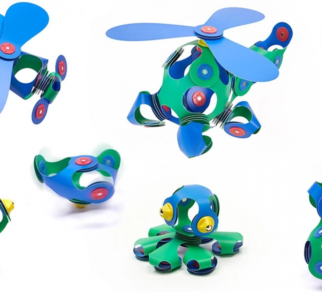 CLIXO costruzione magnetica blu-verde