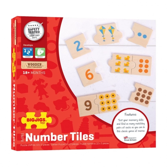 Puzzle educativo contare di Bigjigs Toys