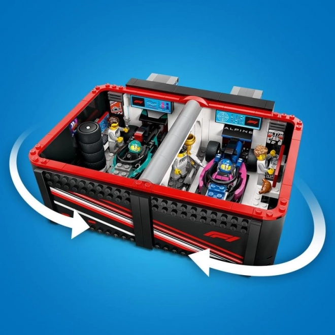 Garage e bolidi Mercedes-AMG e Alpine LEGO City