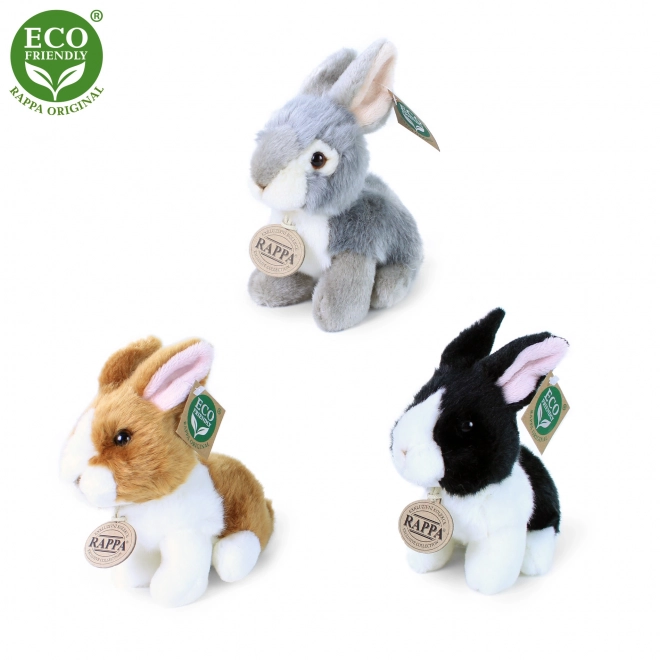 Coniglio Peluche Seduto 16 cm Eco-Friendly