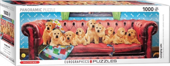 Puzzle panoramico cani labrador 1000 pezzi