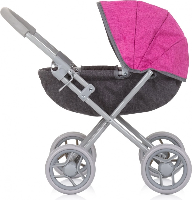 Passeggino per bambole Daisy grigio rosa di Chipolino