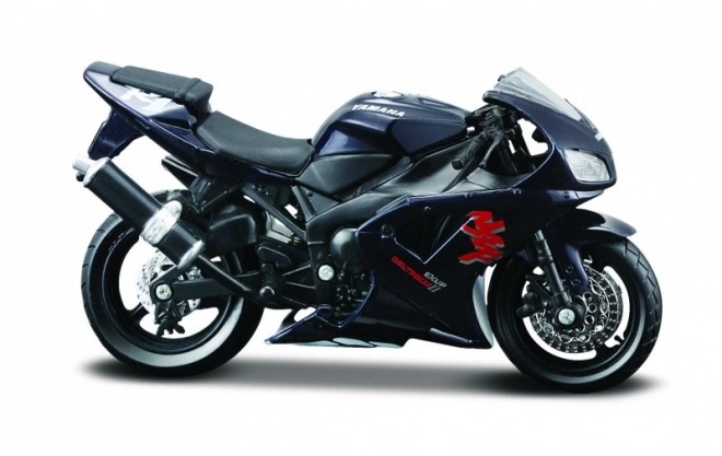 Modello in metallo Moto Yamaha YZF-R1 con base 1:18