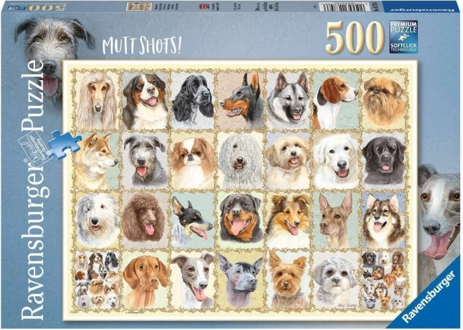 Puzzle Ritratti di Cani 500 Pezzi