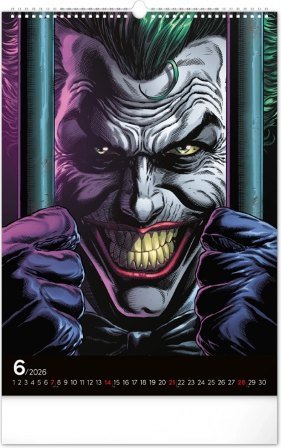 Calendario da parete Batman Dark 2026