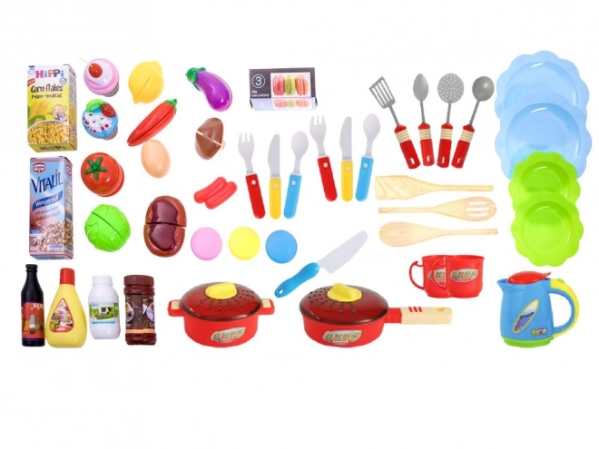 Cucina interattiva per bambini con frigorifero – blu