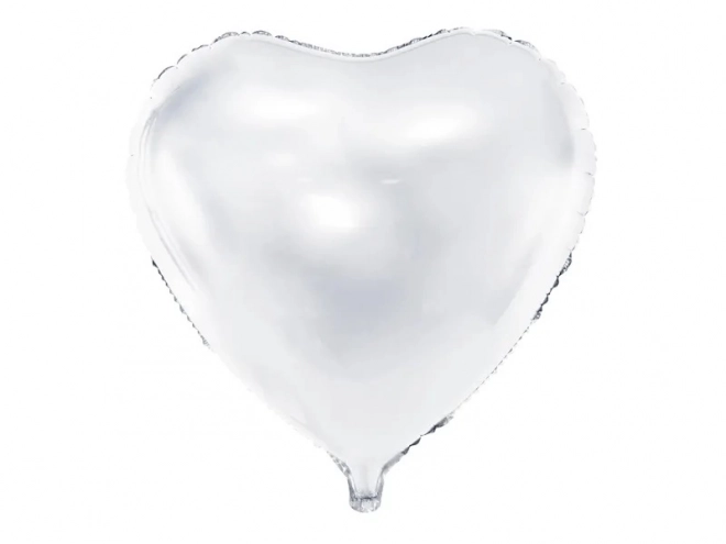 Palloncino a forma di cuore bianco 45 cm