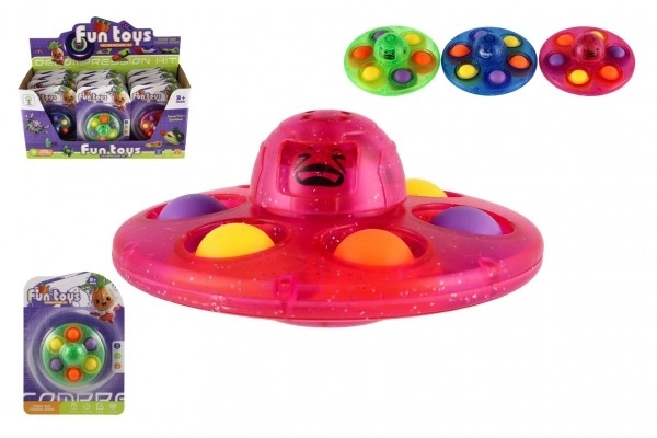 Spinner blaster con bolle in plastica 8cm