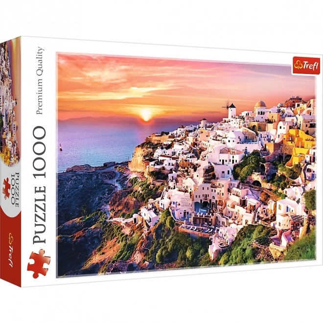 Puzzle 1000 pezzi Tramonto a Santorini