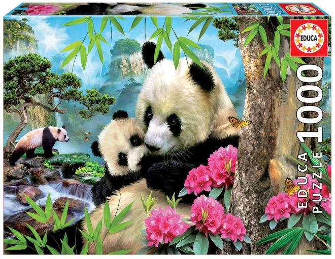 Puzzle Panda con cucciolo 1000 pezzi