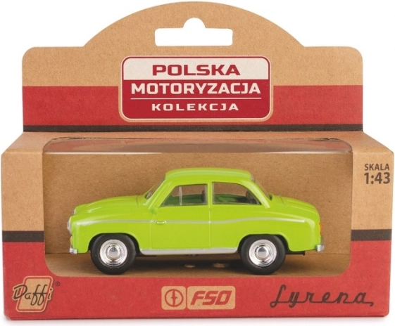 modello d'auto in metallo Syrena 104 verde 1:43