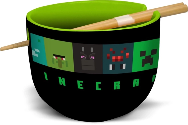 Set regalo ciotola e bacchette ramen di Minecraft