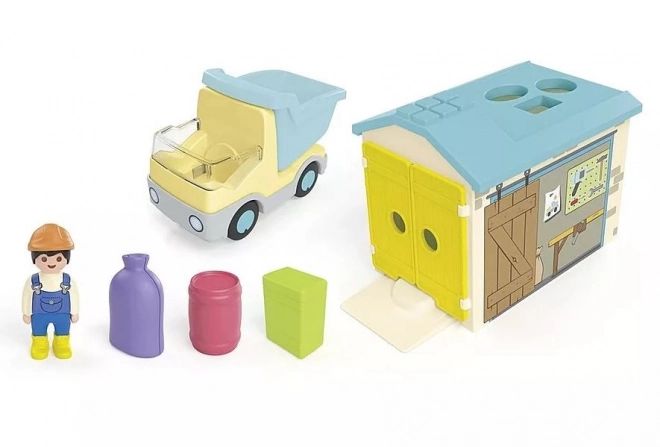 Set con camion Junior con garage e funzione sorter