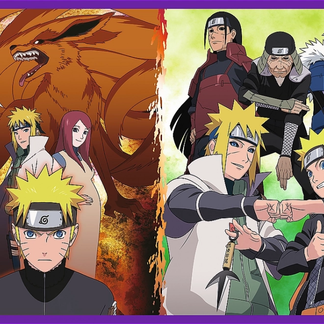 Trefl Puzzle Naruto Shippuden: Avventure di Naruto Uzumaki 4x250 pezzi
